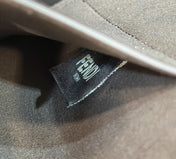 FENDI ORIGAMI LARGE 33 BROWN MIX BLACK FF JACQUARD FABRIC BAG