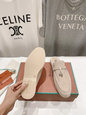 LP CHARMS WALK BABOUCHE LOAFERS BEIGE SUEDE