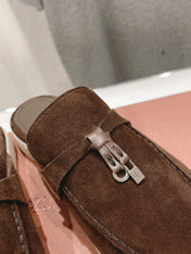 LP CHARMS WALK BABOUCHE LOAFERS BROWN SUEDE
