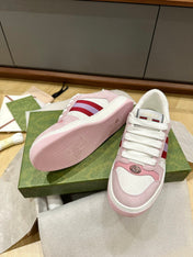 GG WOMEN'S SCREENER TRAINER LIGHT PINK CALFSKIN