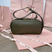 BAGUETTE BAG 24 IN KELP GREEN CALFSKIN