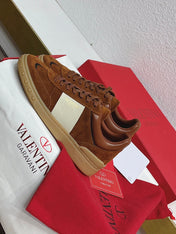 UPVILLAGE LOW TOP SNEAKER IN SYRUP BROWN SUEDE