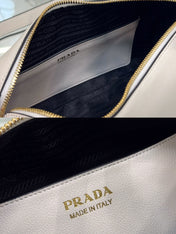 DARLING HANDBAG 25 IN WHITE SOFT GRAIN LAMBSKIN