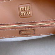 MEDIUM SHELL BAG 33 IN BRONZE BROWN CALFSKIN