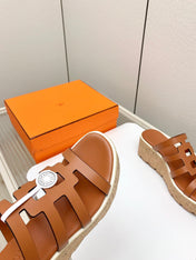 ISABELLA 30 SANDAL IN BRONZE BROWN CALFSKIN