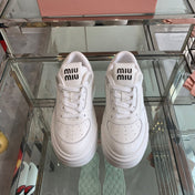 Sneakers Thick-soled White Cowhide