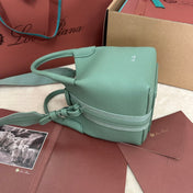 MICRO BALE BAG IN SEA GREEN CALFSKIN