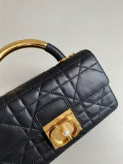 MINI ANGE 20 BAG IN BLACK CALFSKIN