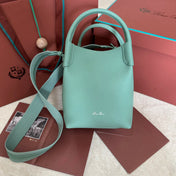 SMALL 21 BALE BAG IN GREEN MINT GRAINED CALFSKIN