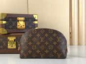 COSMETIC POUCH 22 IN BROWN MONOGRAM CANVAS