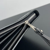 INTRECCIATO CLUTCH 32 IN BLACK SOFT CALFSKIN