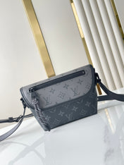 PULSE WEARABLE WALLET 22 IN GUN METAL MONOGRAM ECLIPSE COATED CANVAS