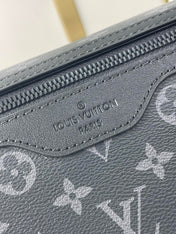 MESSENGER VOYAGER PM 33 IN GUN METAL MONOGRAM ECLIPSE CANVAS
