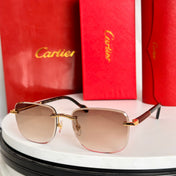 SANTOS ROUND FRAME SUNGLASSES 524480 IN METAL AND WOODEN