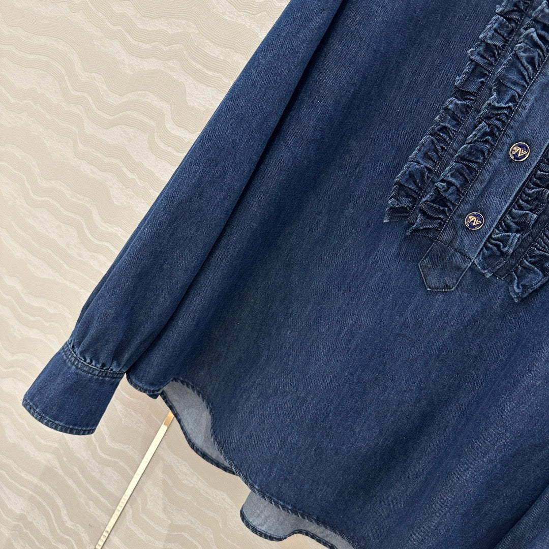 VALENTINO LONG SLEEVE DENIM SHIRT 261428