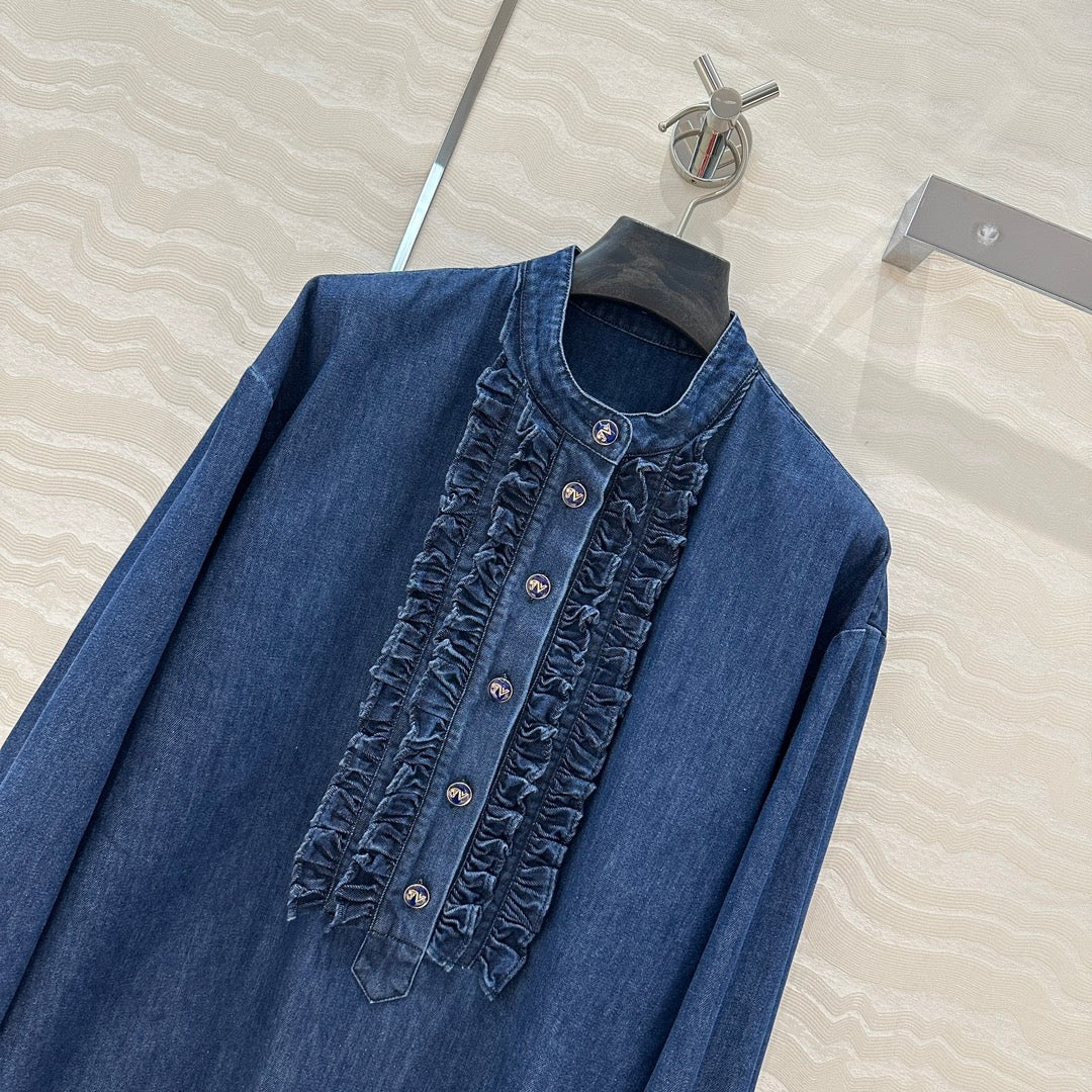 VALENTINO LONG SLEEVE DENIM SHIRT 261428