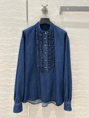 VALENTINO LONG SLEEVE DENIM SHIRT 261428