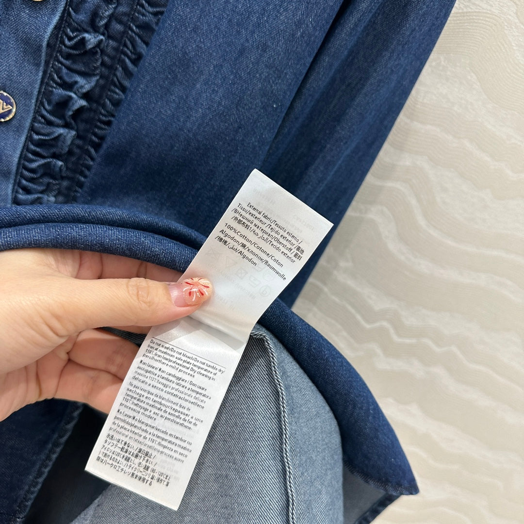 VALENTINO LONG SLEEVE DENIM SHIRT 261428