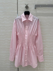PRADA PREMIUM SHIRT DRESS WITH WAISTED DESIGN 276303