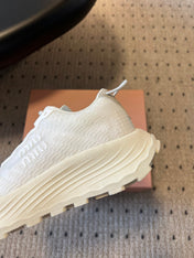 MIUMIU 26S SNEAKERS IN WHITE TECHNICAL FABRIC