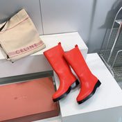 LP 25S JOHN BOOT IN VERMILION CALFSKIN