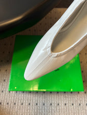 BOTTEGA VENETA 26S HIGH HEELS 40 MM IN WHITE CALFSKIN
