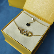 O'LOCK GOLD DIAMOND NECKLACE