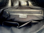 SMALL 30 LE CITY BAG IN BLACK LEATHER