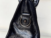 MEDIUM 39 LE CITY BAG IN BLACK LEATHER