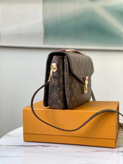 LV MESSENGER BAG 25 IN BROWN MONOGRAM CANVAS