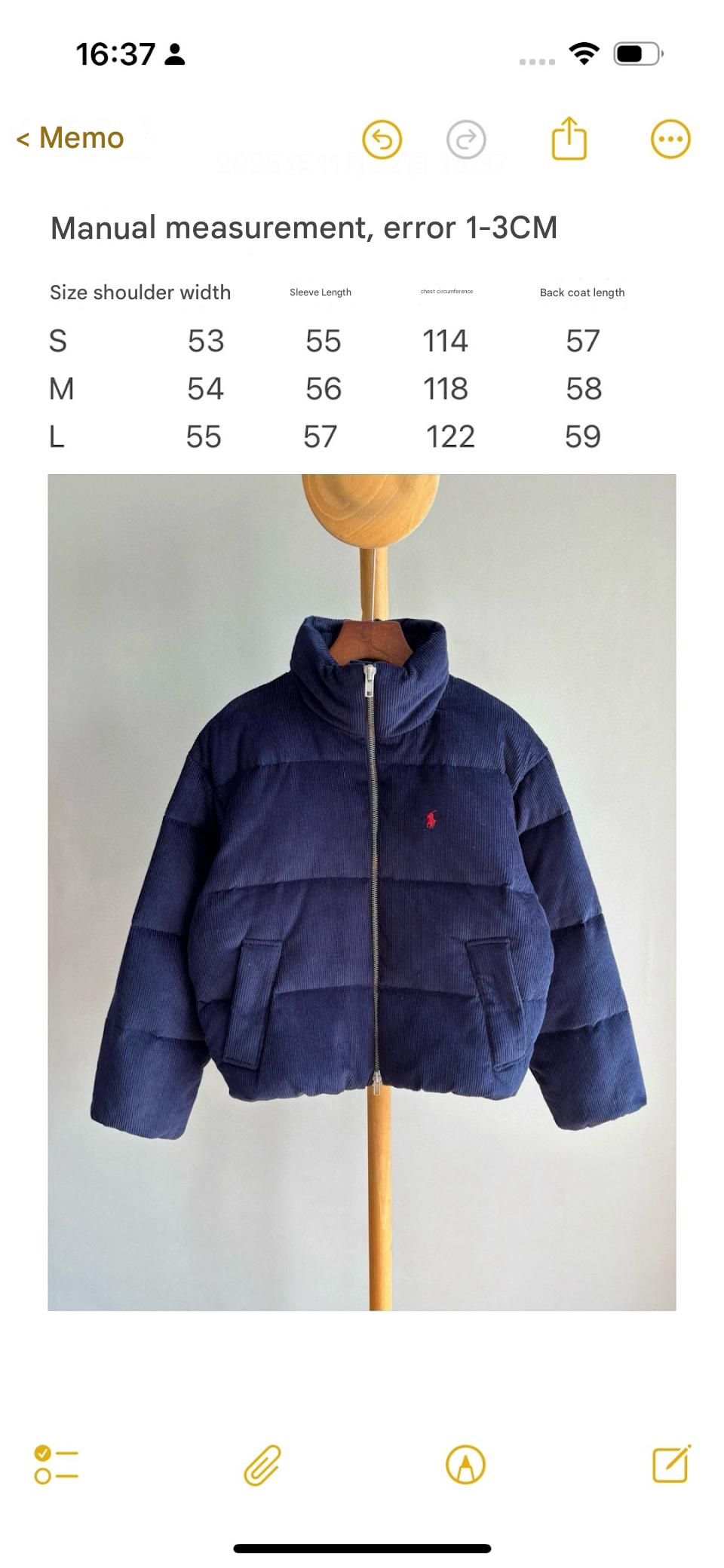 RALPH LAUREN CORDUROY DOWN JACKET IN TAN BROWN