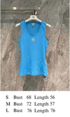 Anagram Tank Top Black Cotton