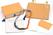 LV ORANGE BAMBOO SPLICING NECKLACE