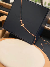 BLOSSOM PENDANT PINK GOLD AND DIAMOND