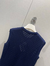Loewe 2025 Embroidered Knitted Vest Wool