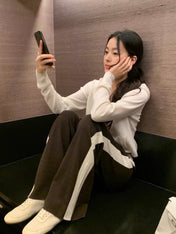 HERMES 25S STRAIGHT-LEG KNIT PANTS 194