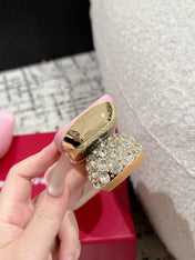 ROGER VIVIER 25S CRYSTAL HEEL MULE IN LIGHT PINK CALFSKIN