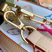 LV x TM DAUPHINE SOFT 28 IN COLORFUL MONOGRAM PATTERN AND WHITE COATED CANVAS