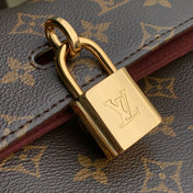 HIDE AWAY MM 36 IN BROWN MONOGRAM COATED CANVAS AND CALFSKIN