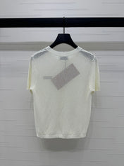 MIU 25S SHORT SLEEVE ROUND NECK CARDIGAN 264268