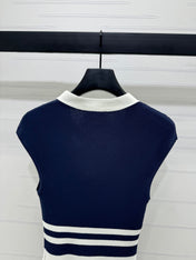 MIU 25S ICE STRIPE KNIT VEST 2264118