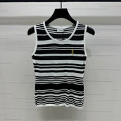 YSL 25S WHITE COLLARED TANK TOP 264089