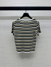 MIUMIU SHORT-SLEEVE KNIT CARDIGAN 274944