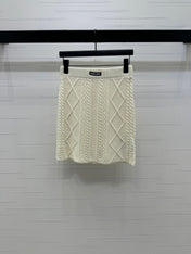 MIUMIU KNIT TOP AND SKIRT SET STYLE 751