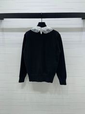 MIUMIU LACE-COLLAR SWEATER STYLE 816