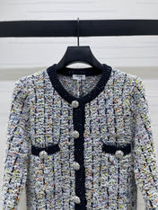 CHANEL 26S FLORAL KNIT CARDIGAN 735