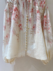 ZIMMERMANN 26S PUFF-SLEEVE SHIRT STYLE 12