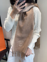 HERMES 25S SCARF 190 IN CASHMERE 854635