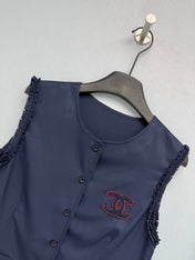 CHANEL 26S VEST TOP & SHORTS SET STYLE 1175