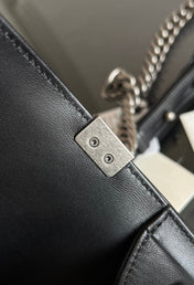 CHANEL 25S BOY BAG 20 IN BLACK LAMBSKIN